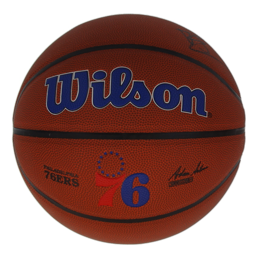 V. J. Edgecombe Signed 76ers Logo Basketball (JSA) at PristineAuction.com V. J. Edgecombe Signed 76ers Logo Basketball (JSA) at PristineAuction.com