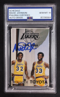 Magic Johnson Signed 1979-80 Lakers Schedule Booklet RC (PSA | Autograph Graded PSA 10) at PristineAuction.com