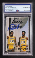 Magic Johnson Signed 1979-80 Lakers Schedule Booklet RC (PSA | Autograph Graded PSA 10) at PristineAuction.com