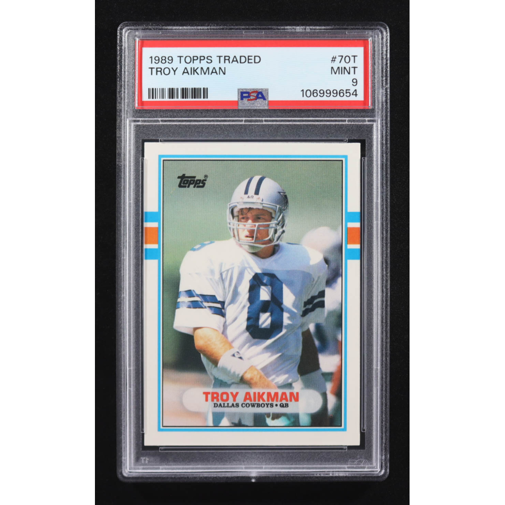 Troy Aikman 1989 Topps Traded #70T RC (PSA 9) at PristineAuction.com