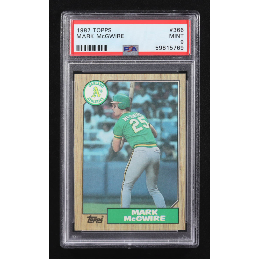 Mark McGwire 1987 Topps #366 (PSA 9) at PristineAuction.com