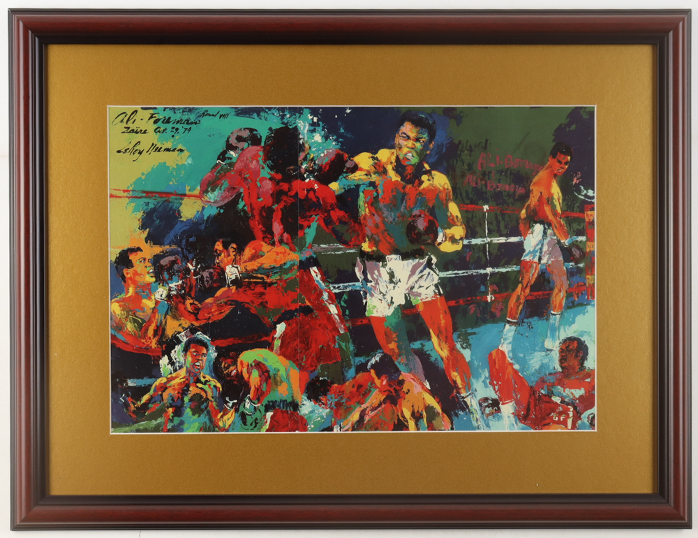 Muhammad Ali vs. Joe Frazier Custom Framed Leroy Neiman Art Print at PristineAuction.com Muhammad Ali vs. Joe Frazier Custom Framed Leroy Neiman Art Print at PristineAuction.com