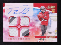 Tez Johnson 2025 Absolute Rookie Premiere Materials Autographs Quad #29 #117/299 RC at PristineAuction.com