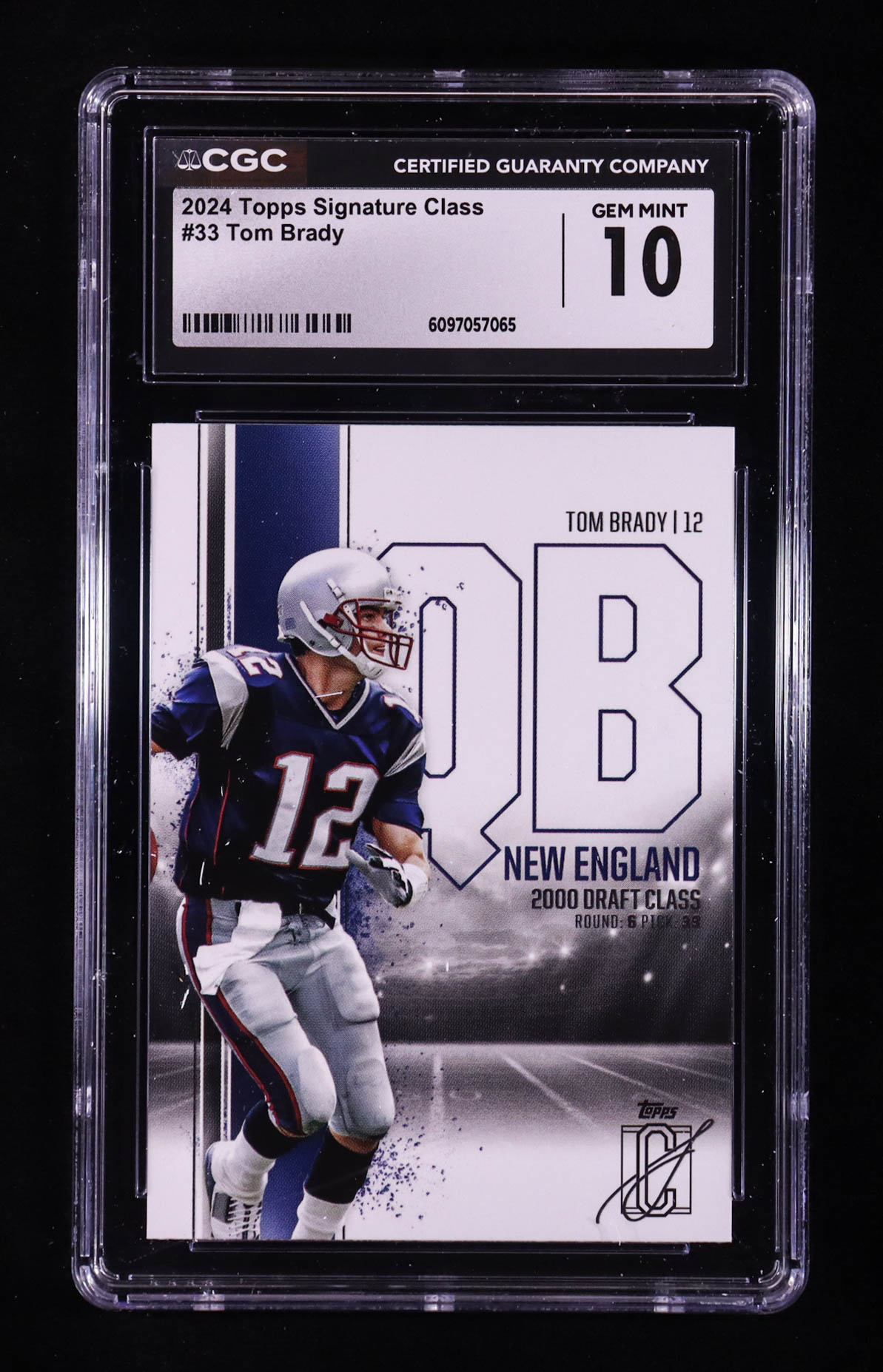 Tom Brady 2024 Signature Class #33 (CGC 10) at PristineAuction.com Tom Brady 2024 Signature Class #33 (CGC 10) at PristineAuction.com