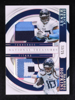 Derrick Henry / DeAndre Hopkins 2023 Panini National Treasures NFL Gear Combo Materials Holo Silver #29 #13/25 at PristineAuction.com