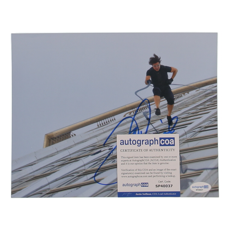 Tom Cruise Signed "Mission: Impossible – Ghost Protocol" 8x10 Photo (ACOA) at PristineAuction.com Tom Cruise Signed "Mission: Impossible – Ghost Protocol" 8x10 Photo (ACOA) at PristineAuction.com