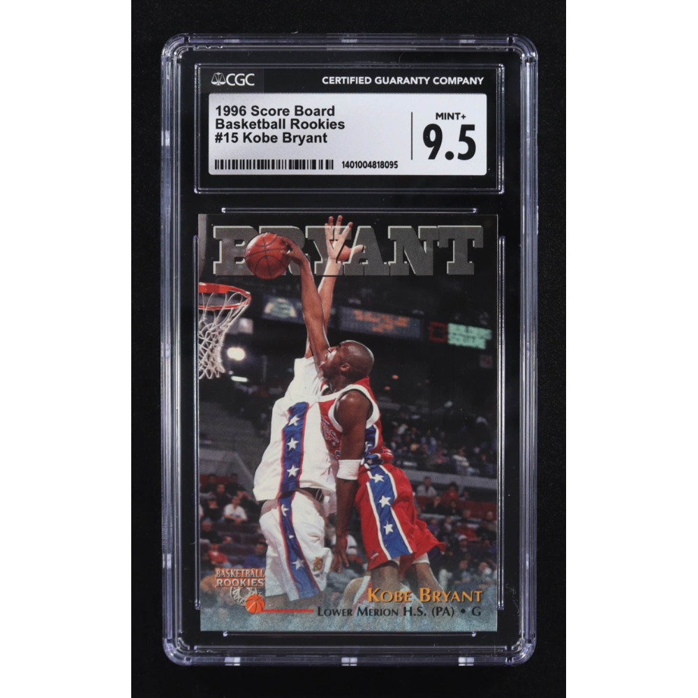 Kobe Bryant 1996 Score Board Rookies #15 RC (CGC 9.5) at PristineAuction.com