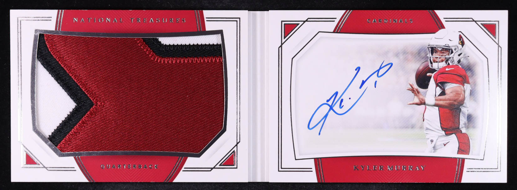 Kyler Murray 2019 Panini National Treasures Rookie Jumbo Materials Prime Signature Booklets #1 #72/99 RC at PristineAuction.com Kyler Murray 2019 Panini National Treasures Rookie Jumbo Materials Prime Signature Booklets #1 #72/99 RC at PristineAuction.com