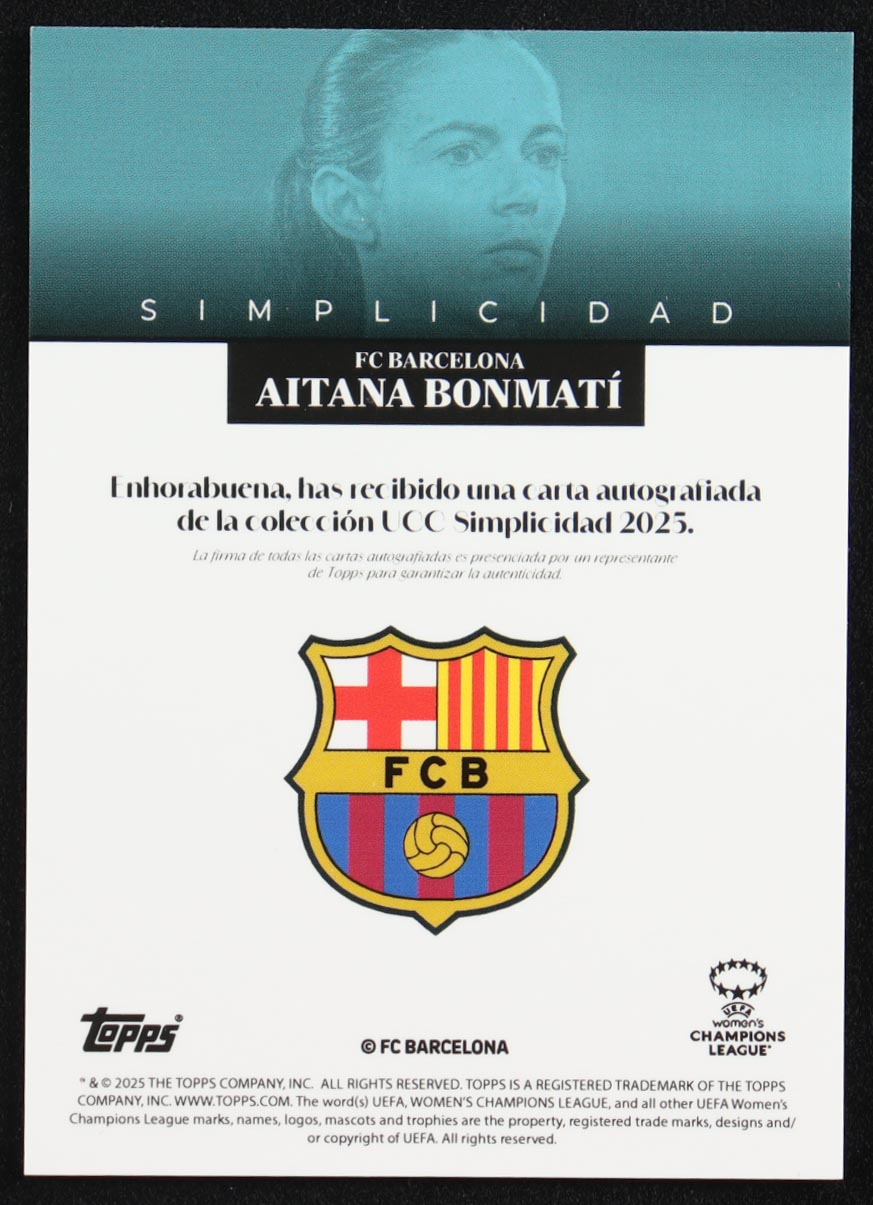 Aitana Bonmati 2022-23 Topps Knockout UEFA Women's Champions League Blue #NNO #34/49 at PristineAuction.com Aitana Bonmati 2022-23 Topps Knockout UEFA Women's Champions League Blue #NNO #34/49 at PristineAuction.com