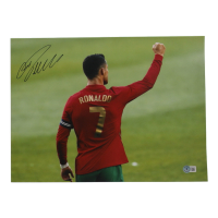 Cristiano Ronaldo Signed 12x16 Team Portugal Photo (Beckett) at PristineAuction.com