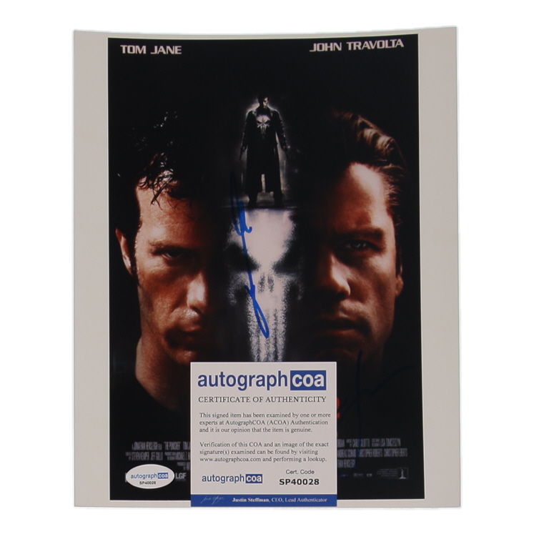 Thomas Jane & John Travolta Signed "The Punisher" 8x10 Photo (ACOA) at PristineAuction.com Thomas Jane & John Travolta Signed "The Punisher" 8x10 Photo (ACOA) at PristineAuction.com