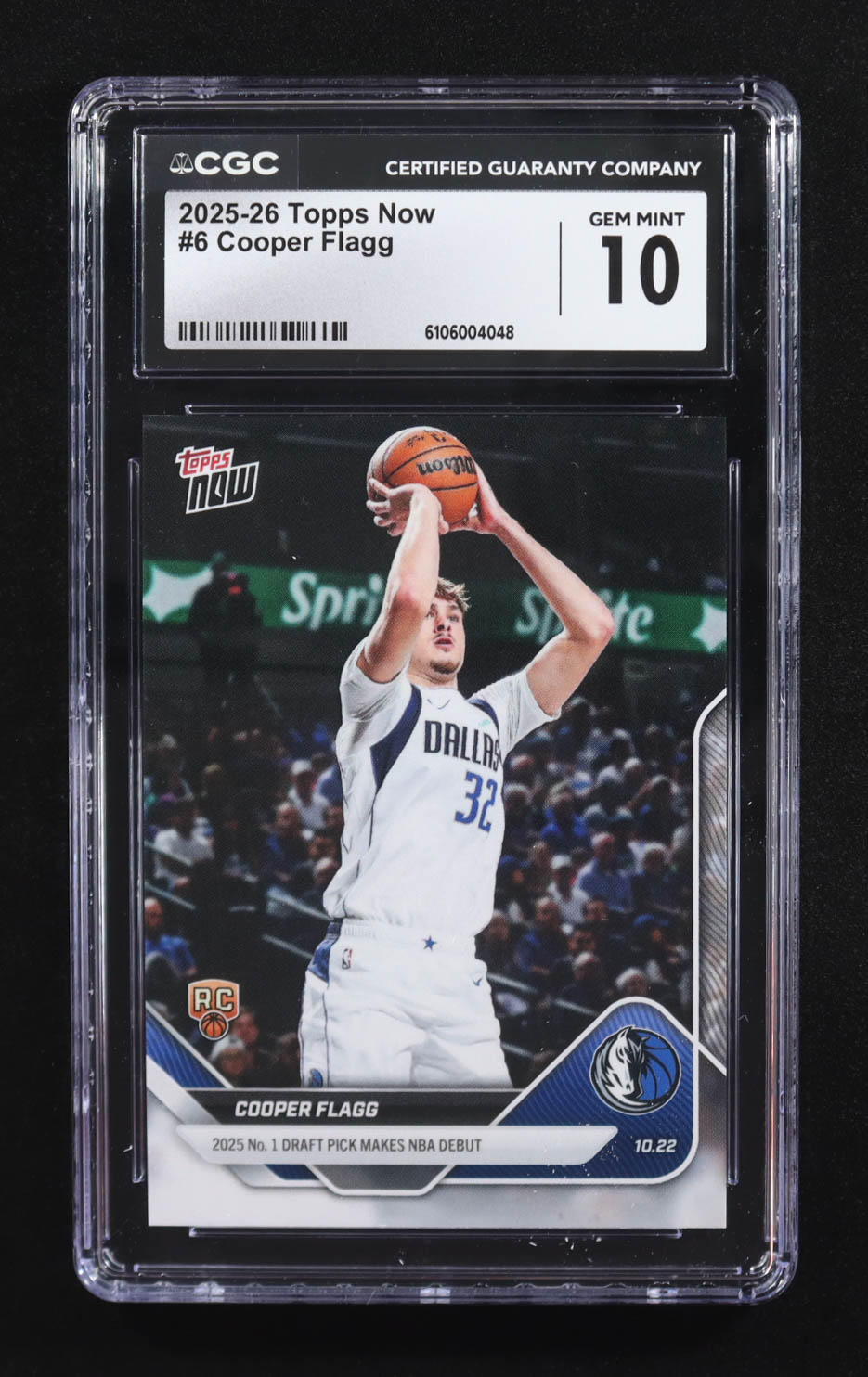 Cooper Flagg 2025-26 Topps Now #6 RC (CGC 10) at PristineAuction.com Cooper Flagg 2025-26 Topps Now #6 RC (CGC 10) at PristineAuction.com