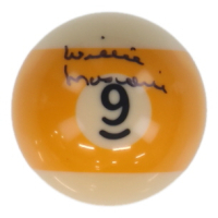Willie Mosconi Signed #9 Billiard Ball (PSA) at PristineAuction.com