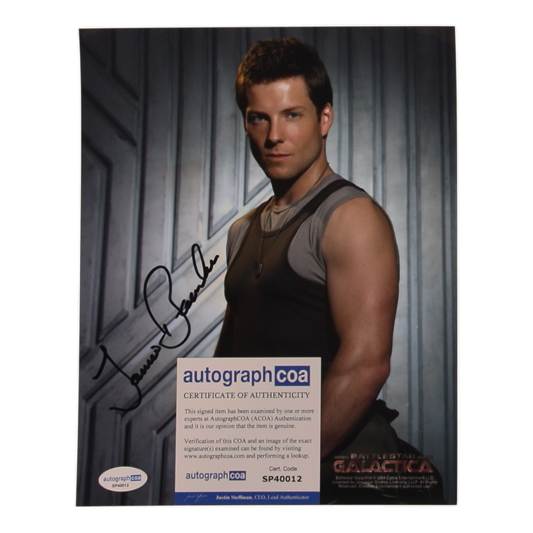 Jamie Bamber Signed "Battlestar Galactica" 8x10 Photo (ACOA) at PristineAuction.com Jamie Bamber Signed "Battlestar Galactica" 8x10 Photo (ACOA) at PristineAuction.com