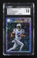 Jayden Daniels 2024 Leaf Collective Promos '89 Pro Set Light Blue Shimmer #89B-3 RC (CGC 10) at PristineAuction.com