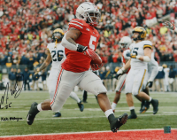 Mike Weber Signed Ohio State Buckeyes 16x20 Photo Inscribed "F*** Michigan" (Playball Ink) at PristineAuction.com