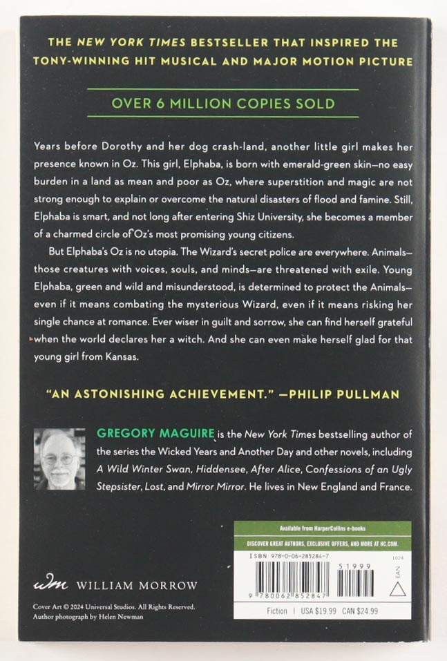 Gregory Maguire Signed "Wicked" Hardcover Book (Beckett) at PristineAuction.com Gregory Maguire Signed "Wicked" Hardcover Book (Beckett) at PristineAuction.com