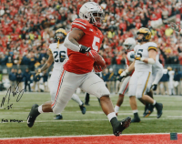 Mike Weber Signed Ohio State Buckeyes 16x20 Photo Inscribed "F*** Michigan" (Playball Ink) at PristineAuction.com