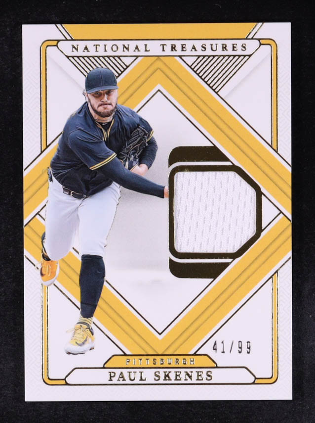 Paul Skenes 2025 Panini National Treasures Treasured Threads #7 #41/99 at PristineAuction.com Paul Skenes 2025 Panini National Treasures Treasured Threads #7 #41/99 at PristineAuction.com