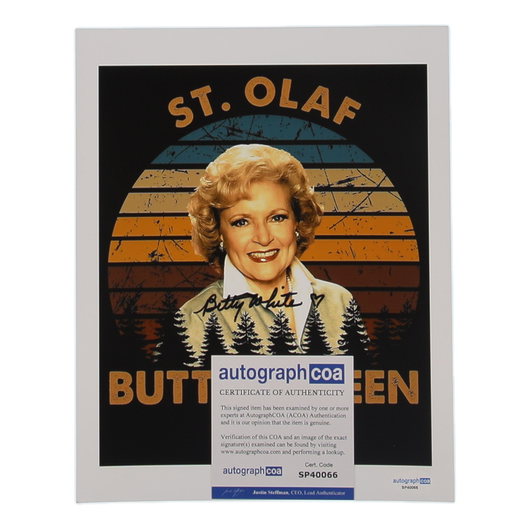 Betty White Signed "The Golden Girls" 8x10 Photo (ACOA) at PristineAuction.com Betty White Signed "The Golden Girls" 8x10 Photo (ACOA) at PristineAuction.com
