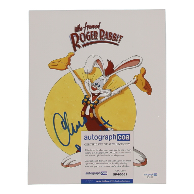 Charles Fleischer Signed "Who Framed Roger Rabbit" 8x10 Photo Inscribed "Roger Rabbit" (ACOA) at PristineAuction.com Charles Fleischer Signed "Who Framed Roger Rabbit" 8x10 Photo Inscribed "Roger Rabbit" (ACOA) at PristineAuction.com