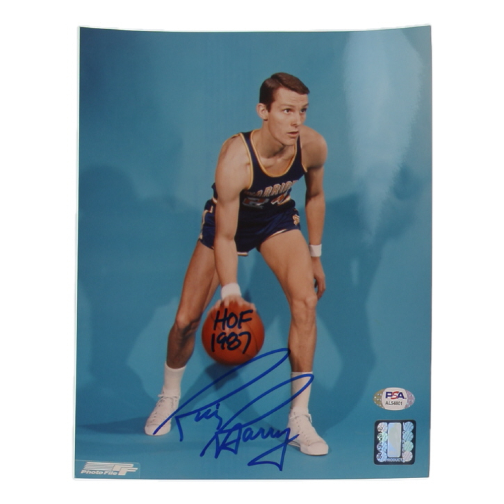 Rick Barry Signed Warriors 8x10 Photo Inscribed "HOF 1987" (PSA) at PristineAuction.com