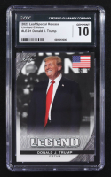 Donald J. Trump 2023 Leaf Special Release Legend Exclusive Flag #LE01 (CGC 10) at PristineAuction.com