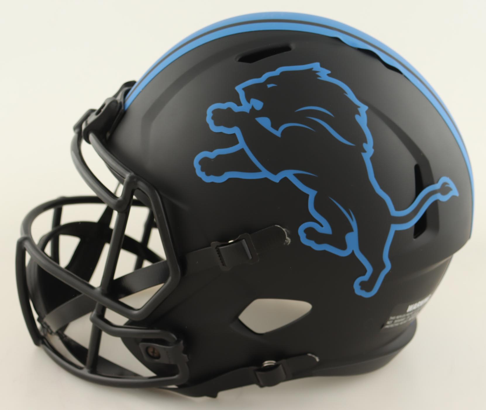 Jeff Okudah Signed Lions Full-Size Eclipse Alternate Speed Helmet (Fanatics) at PristineAuction.com Jeff Okudah Signed Lions Full-Size Eclipse Alternate Speed Helmet (Fanatics) at PristineAuction.com