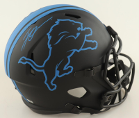 Jeff Okudah Signed Lions Full-Size Eclipse Alternate Speed Helmet (Fanatics) at PristineAuction.com