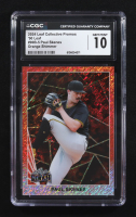 Paul Skenes 2024 Leaf Metal Collective Promos '90 Leaf Orange Shimmer #90B-5 RC #205/299 (CGC 10) at PristineAuction.com