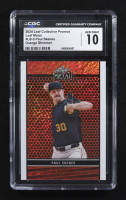 Paul Skenes 2024 Leaf Metal Collective Promos Orange Shimmer #LB-5 RC #164/299 (CGC 10) at PristineAuction.com