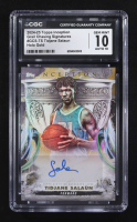 Tidjane Salaun 2024-25 Topps Inception Grail Chasing Signatures Holo Gold #GCSTS #21/50 RC (CGC 10) at PristineAuction.com