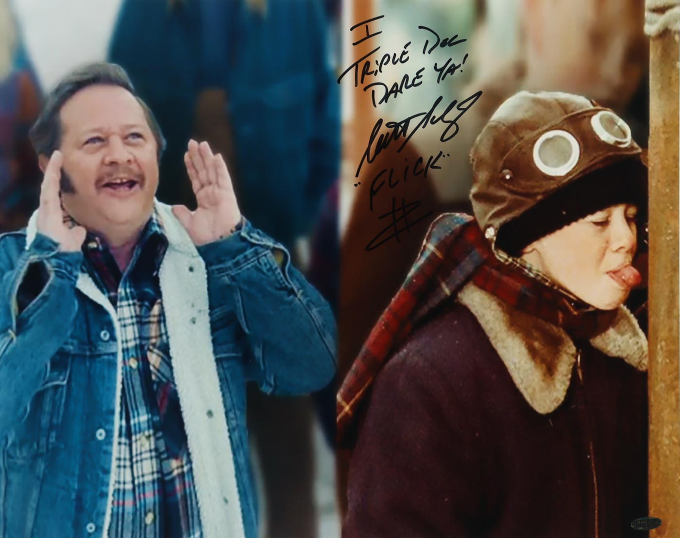 Scott Schwartz Signed "A Christmas Story" 16x20 Photo Inscribed "We Triple Dog Dare Ya!" & "Flick" (Playball Ink) at PristineAuction.com Scott Schwartz Signed "A Christmas Story" 16x20 Photo Inscribed "We Triple Dog Dare Ya!" & "Flick" (Playball Ink) at PristineAuction.com