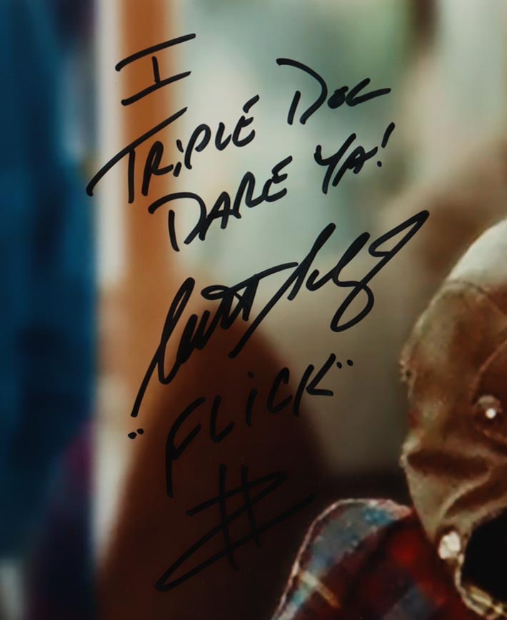 Scott Schwartz Signed "A Christmas Story" 16x20 Photo Inscribed "We Triple Dog Dare Ya!" & "Flick" (Playball Ink) at PristineAuction.com Scott Schwartz Signed "A Christmas Story" 16x20 Photo Inscribed "We Triple Dog Dare Ya!" & "Flick" (Playball Ink) at PristineAuction.com