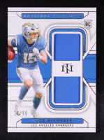 Ladd McConkey 2024 Panini National Treasures Rookie Dual Materials #28 #10/99 RC at PristineAuction.com