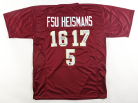 "FSU Hesimans" Jersey Signed By (3) With Jameis Winston, Chris Weinke, Charlie Ward With Heisman Inscriptions (Beckett) at PristineAuction.com