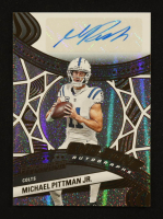 Michael Pittman Jr. 2025 Panini Revolution End Zone Autographs #15 #051/199 at PristineAuction.com