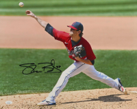 Shane Bieber Signed Guardians 16x20 Photo (JSA) at PristineAuction.com