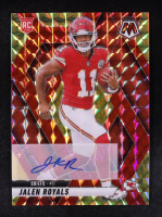 Jalen Royals 2025 Panini Mosaic Rookie Autographs Mosaic Choice Fusion Red and Yellow #313 RC at PristineAuction.com