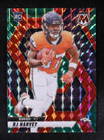 RJ Harvey 2025 Panini Mosaic Mosaic Choice Red and Green #375 RC at PristineAuction.com