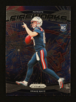 Drake Maye 2024 Panini Prizm Fireworks #22 RC at PristineAuction.com
