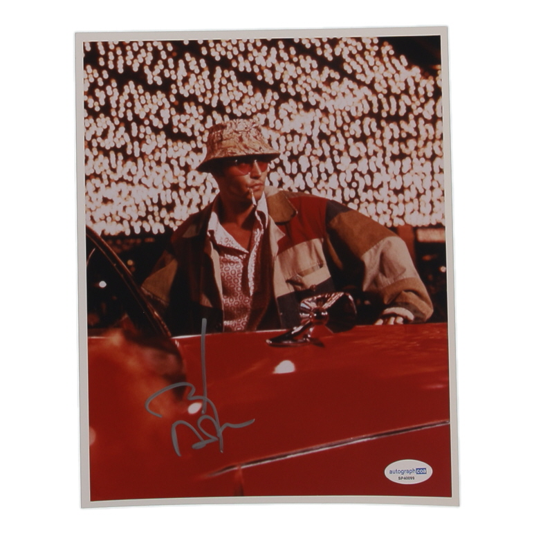 Johnny Depp Signed "Fear and Loathing in Las Vegas" 8x10 Photo (ACOA) at PristineAuction.com Johnny Depp Signed "Fear and Loathing in Las Vegas" 8x10 Photo (ACOA) at PristineAuction.com