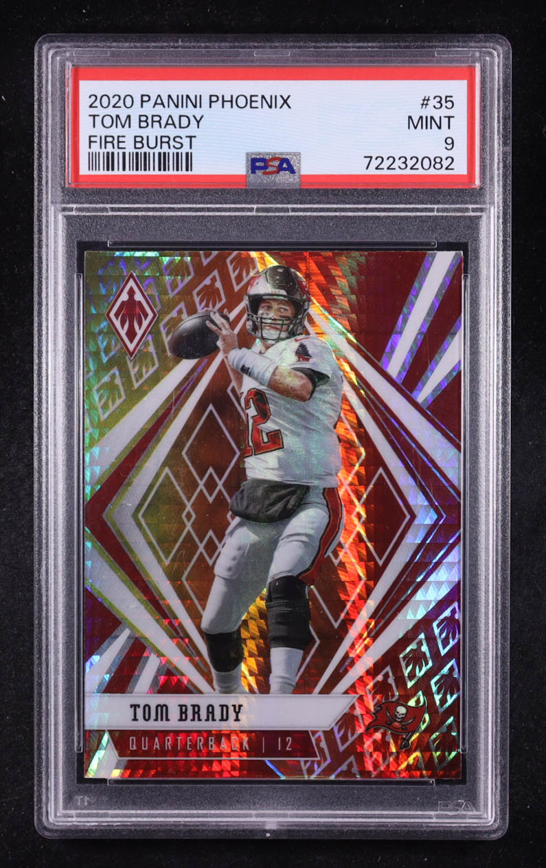 Tom Brady 2020 Panini Phoenix Fire Burst #35 (PSA 9) at PristineAuction.com Tom Brady 2020 Panini Phoenix Fire Burst #35 (PSA 9) at PristineAuction.com