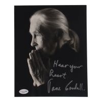 Jane Goodall Signed 8x10 Photo Inscribed "Hear Your Heart" (ACOA) at PristineAuction.com