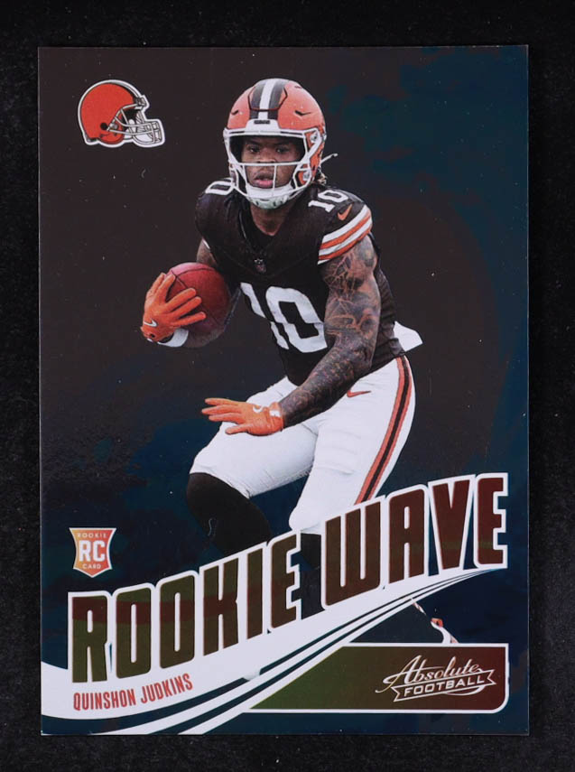 Quinshon Judkins 2025 Absolute Rookie Wave #15 RC at PristineAuction.com Quinshon Judkins 2025 Absolute Rookie Wave #15 RC at PristineAuction.com