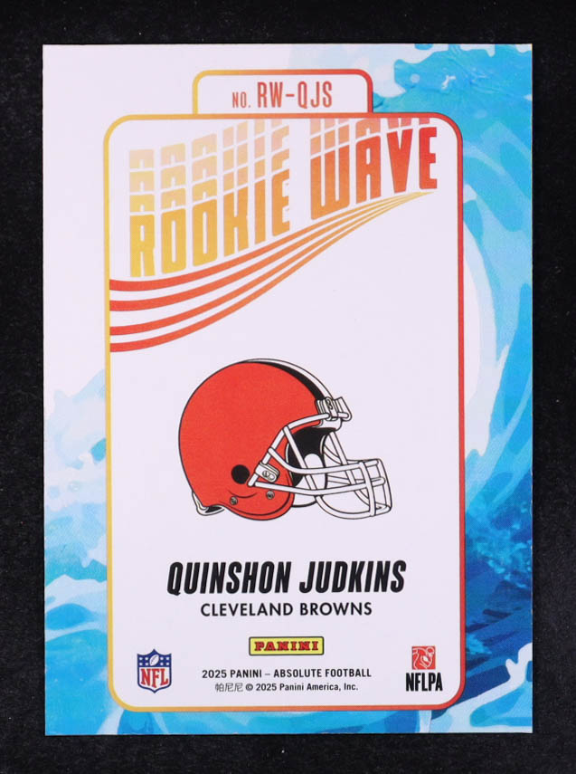 Quinshon Judkins 2025 Absolute Rookie Wave #15 RC at PristineAuction.com Quinshon Judkins 2025 Absolute Rookie Wave #15 RC at PristineAuction.com