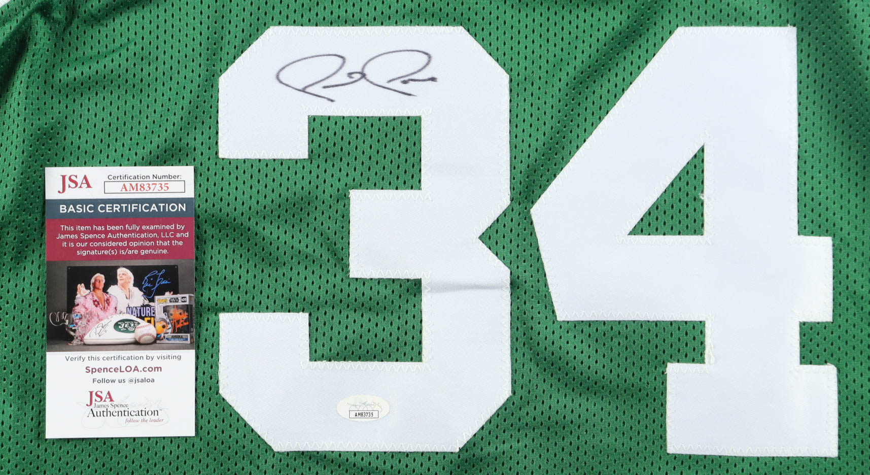 Paul Pierce Signed Jersey (JSA) at PristineAuction.com Paul Pierce Signed Jersey (JSA) at PristineAuction.com