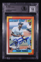 Frank Thomas Signed 1990 Topps #414 RC (BGS | Autograph Graded BGS 10) at PristineAuction.com