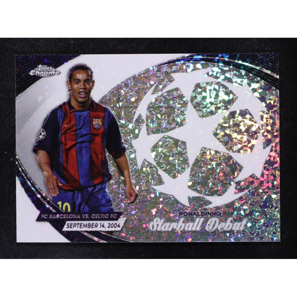 Ronaldinho 2023-24 Topps Chrome UEFA Club Competitions Starball Debuts #SD12 at PristineAuction.com
