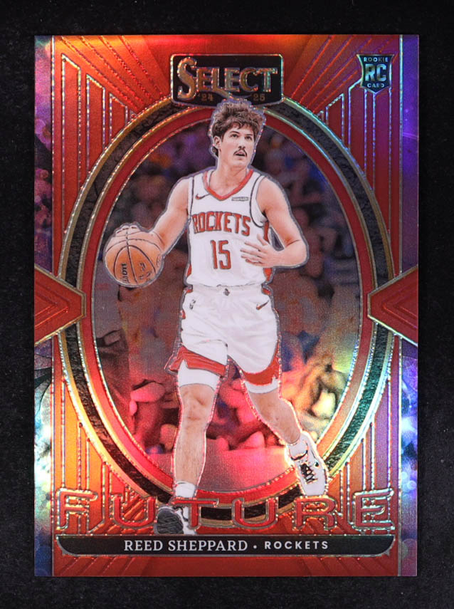Reed Sheppard 2024-25 Select Select Future Red Prizms #6 #37/99 RC at PristineAuction.com Reed Sheppard 2024-25 Select Select Future Red Prizms #6 #37/99 RC at PristineAuction.com